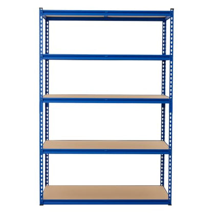Heavy Duty Metal Adjustable Shelving Unit Storage Shelving - size: 48" W x 24" D x 72" H - Blue