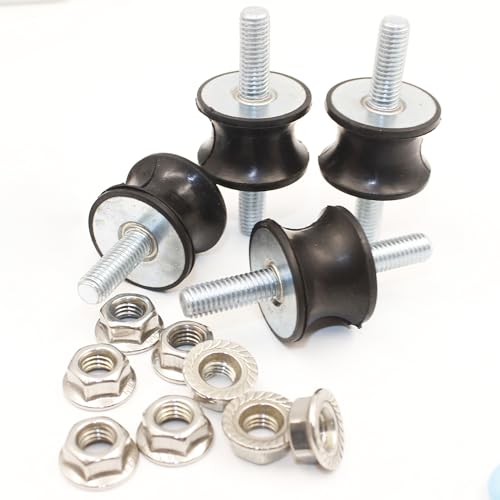 EASYEAH M8 Rubber Waisted Vibration Isolation Mounts Anti Vibration - size: AD-M8x23-40x30x27