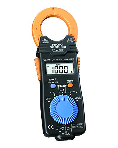 Hioki HiTester 3288-20 Clamp-Meter, 1,000A AC/DC, Conductors to 35mm, Voltage, and Resistance Measurement
