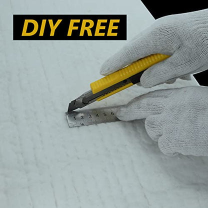 1"x24"x96",2400F Ceramic Fiber Fireproof Insulation Blanket, Applicable to Furnace, forging, kiln and Stove - size: 1inch (Thick) x24inch x96inch