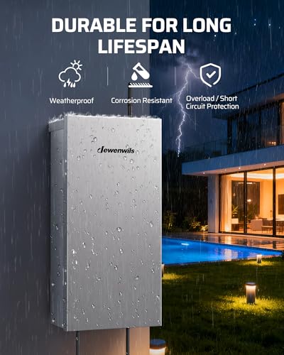 DEWENWILS 300W Wi-Fi Low Voltage Landscape Transformer 2.4GHz ONLY - style: WIFI-Stainless Steel