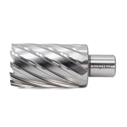 OSCARBIDE 1-7/16"x2 HSS Annular Cutter 3/4" Weldon Shank Mag Bit