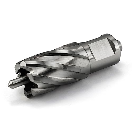Annular Cutter JESTUOUS 7/8 Inch Cut Diameter 3/4 Weldon Shank 1 Cut Depth