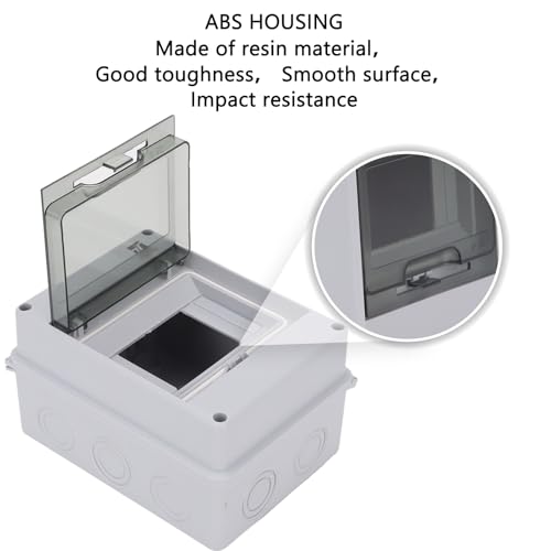 5 Way Circuit Breaker Box, IP65 Waterproof, for Indoor and Outdoor - style: 5 WAY-4.7*6.3*3.7Inch