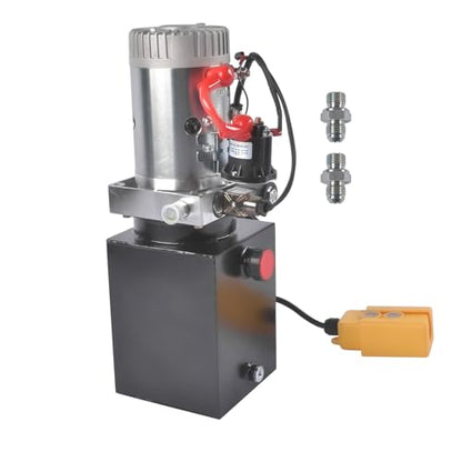 4 Quart Single Acting Power Unit, 0.91 GPM Flow, 3200 PSI - color: Single Acting, size: 4 Quart