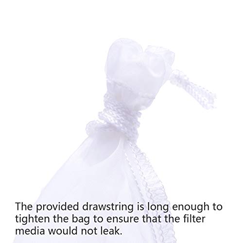 ALEGI 180 Micron Extra Fine Aquarium Filter Media Bag, 10" x 3.9" - size: 10"*3.9" (3 pack)