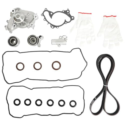 TKT-026 Engine Timing Belt Kit with Water Pump & Valve Cover Gasket Set VS50588R, Fit 95-04 Lexus ES300 Toyota Avalon Camry 1MZFE