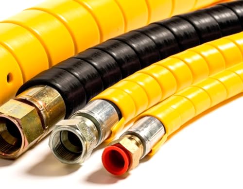 Electriduct 1/2" Heavy Duty Spiral Wrap Hose Protector - 10 Feet - Black - color: Black, size: 0.5 Inch