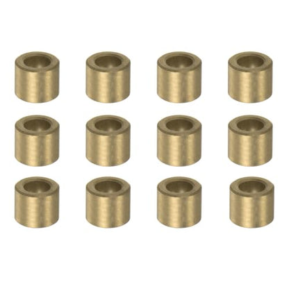 uxcell 12pcs Sleeve (Plain) Bearings 6mm Bore x 10mm OD x 10mm Length, Self-Lubricating Sintered Bronze Bushings - size: 6mm Bore x 10mm OD x 10mm Length