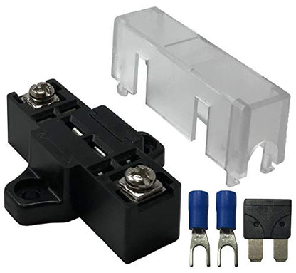 Stack-able Add-on In-line Fuse Holder Panel & Distribution Block for ATO/ATC & ATM/MIN Blade Fuses - Automotive Marine Car Boat RV (3)