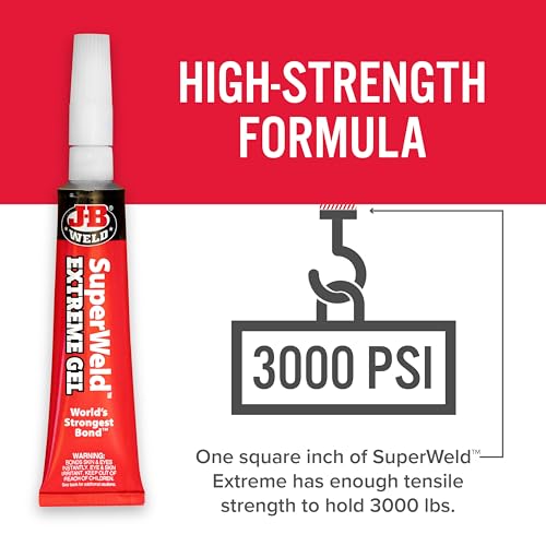 J-B Weld Superglue Gel 15g 2 Pack - SuperWeld Extreme Gel - size: 15g Gel - 2 Pack