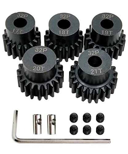 32p 5mm Pinion Gear Set 17T 18T 19T 20T 21T for RC Buggy Car Monster Truck
