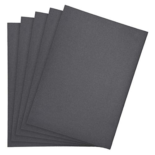 uxcell 500 Grits Sanding Sheets 9-inch x 11-inch Wet Dry Silicon Carbide Sandpaper for Wood Furniture Metal Polishing 5pcs - style: 500 Grit