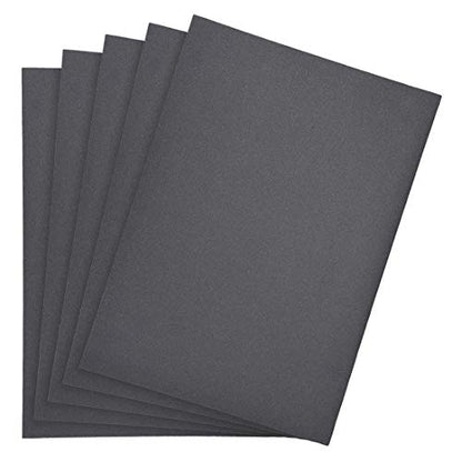 uxcell 500 Grits Sanding Sheets 9-inch x 11-inch Wet Dry Silicon Carbide Sandpaper for Wood Furniture Metal Polishing 5pcs - style: 500 Grit