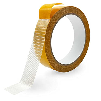 Birllaid Fabric Tape Multifunctional Double Sided Tape,Clear Tape for Clothes,Double Stick Carpet Tape Heavy Duty 1inchx33FT10m High Stickness Strong 2 Sided Tape - size: 1inchx33FT(10m)