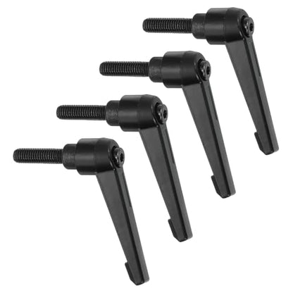 uxcell 4Pcs M8 x 25mm Adjustable Knobs Handle Male Thread Push Button Ratchet Quick Release Locking Rotating Bolt for Lathe Machinery, Black - size: M8 x 25mm