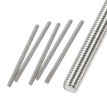 M10 x 150mm Fully Threaded Rod & Studs, 304 Stainless Steel Right Hand Threads Rods, M10-1.5 Thread Pitch for Anchor Bolts, Clamps, Hangers and U-Bolts 5pcs - size: 150mm