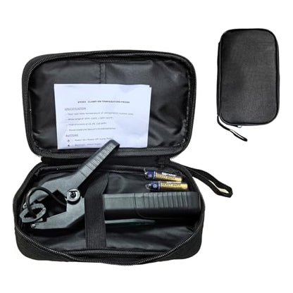Clamp On Wireless Temperature Probe – High Accuracy Pipe Thermometer Meter for HVAC, Refrigeration & AC Systems, Range -58°F to 302°F, Battery-Powered, Easy-Read Display with Backlight