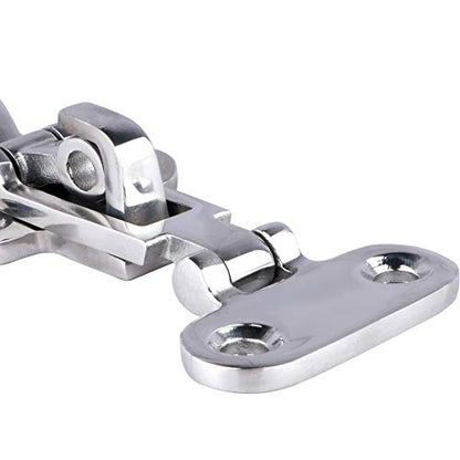 Marine 316 Stainless Steel Anti-Rattle Lockable Hatch,Hold Down Clamp Latch,Marine Hatch Locker (2 PCS)