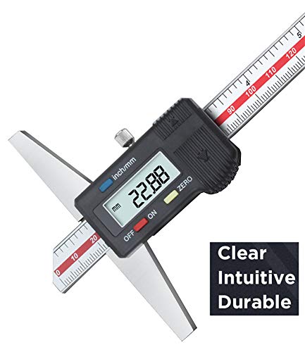 Depth Gauge Vernier Caliper,0-6"/150mm,0-8"/200mm,0-12"/300mm (Digital 0-300mm) - size: digital 0-300mm