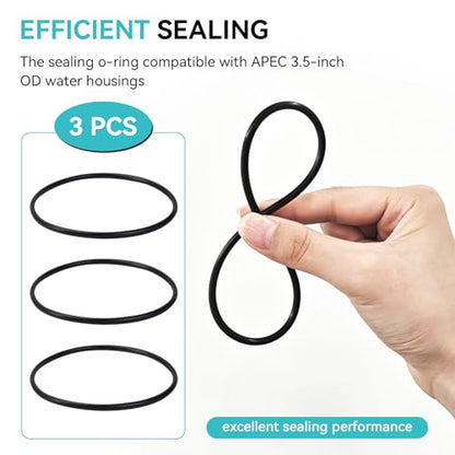 Water Filter Wrench with 3 O-Rings Compatible with APEC Water System,1 Pack