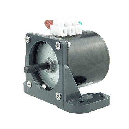 CHANCS Permanent Magnet Synchronous Gear Motor 60KTYZ 110V 15/18r/min CW/CCW with Brakcet and Switch Plug Extension - size: 15/18r/min+ Bracket+Power cable