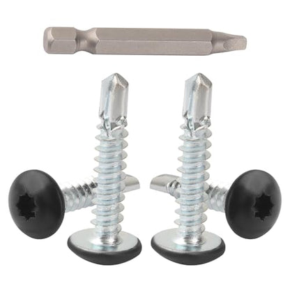 Enclosed Trailer Screws Self Tapping Black 100 Pack #10 x 1 Inch - color: Black, size: #10 x 1 Inch