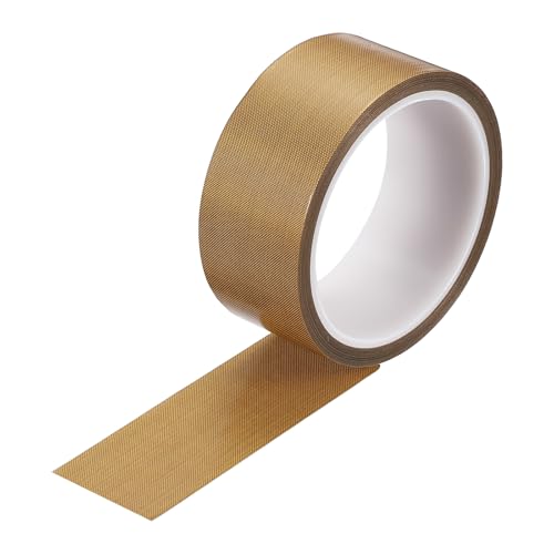 uxcell 1 Roll High Temperature PTFE Tape, 1-9/16" x 32.8ft Heat Shield Tape - size: 1-9/16" x 32.8ft x 0.18mm Thick