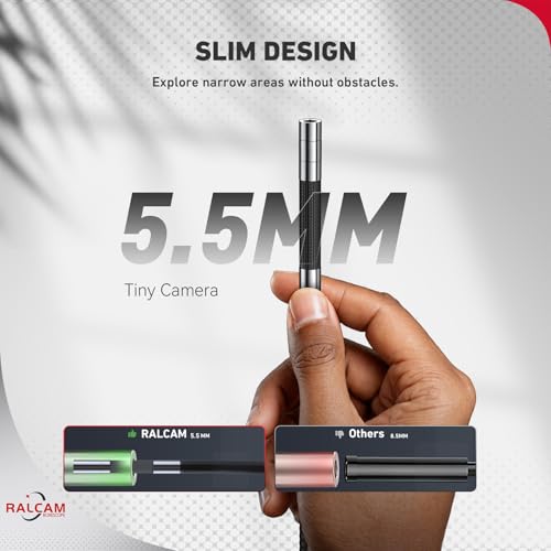 Ralcam Two-Way Articulating Borescope for iPhone&Android - size: 0.21-3.3FT