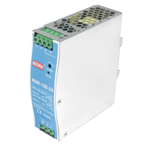CNCTOPBAOS NDR 150W 24V DC 5.2A Industrial DIN Rail Switching Power Supply - style: NDR-150-24