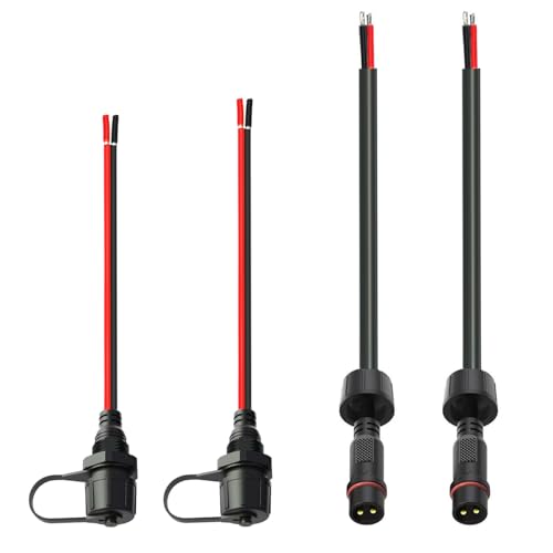 18AWG M16 2Pin Waterproof Connector,2 Wire Male Female Plug - size: 18AWG Waterproof Connector 2Pin