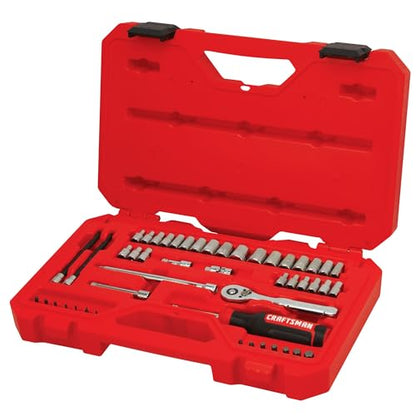 CRAFTSMAN 48Pc 1/4-in. Drive Mechanics Tool Set (CMMT12117) - size: STANDARD, style: NEW 48 Piece Set
