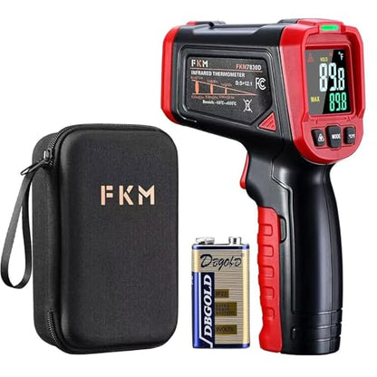 FKM Infrared Thermometer Gun Non Contact Laser Thermometer Gun-58°F~1112°F - color: Red