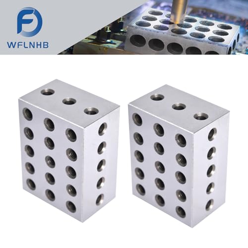 WFLNHB 2-3-4 Blocks Matched Pair 23 Holes 2 3 4 Accuracy Ground Machinist Set Up Blocks .0003 HRC 55-62 - size: 2" x 3" x 4", style: 23 Holes