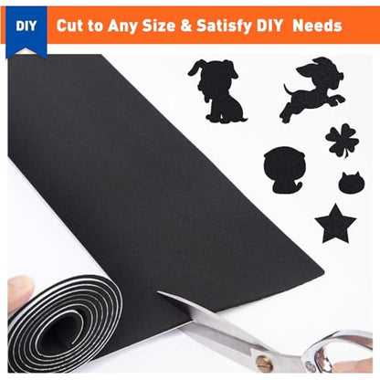 MAGZO Sponge Neoprene Foam Sheet with Adhesive, 1/4" Thick x 12" x 59" - size: 59In*12In*1/4In