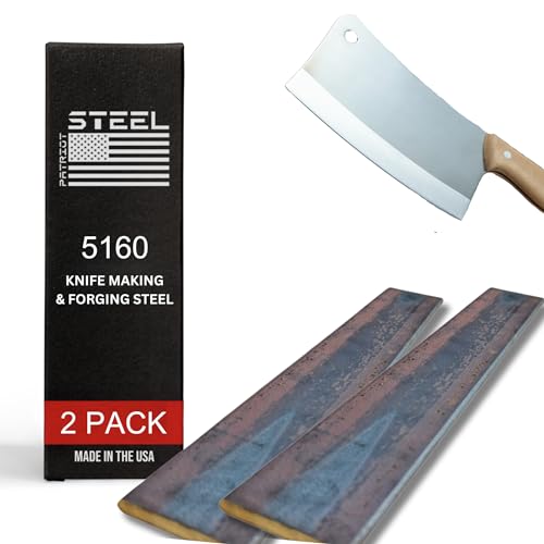 5160 High Carbon Knife Making & Forging Steel - Hot Rolled Steel for Knife Making Supplies - USA-Milled for Pros & Hobbyists - 3" wide, 0.25" thick, 12" long (2 Pack) - size: 3 x .25 x 12" (2 Pack)