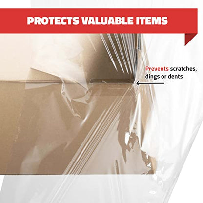 Simply Cool 80 Pack Stretch Wrap 18 Inch 80 Gauge Shrink Wrap - color: Clear, size: 80 Pack