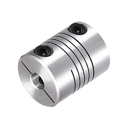 uxcell 2PCS Motor Shaft 6.35mm to 8mm Helical Beam Coupler Coupling 25mm Dia 30mm Long - size: 6.35mm to 8mm