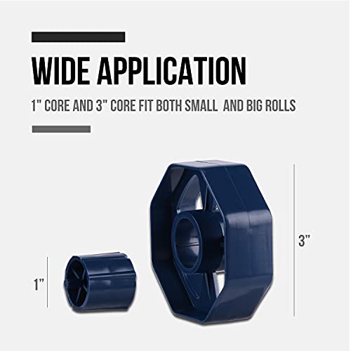 Lichamp Desk Tape Dispenser 3in Core for Masking/Painters Tapes Blue