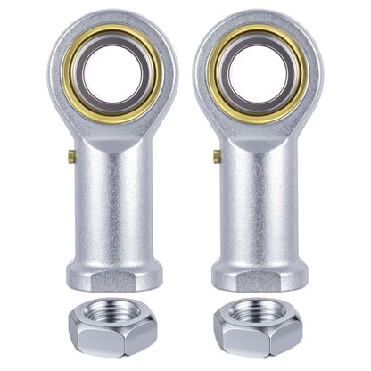 2Pcs PHSB12 Rod End Bearing 3/4 Inch Bore Pre-Lubricated 3/4-16 Female Thread Right Hand Heim Joint with Jam Nuts - size: 3/4, style: Right Hand