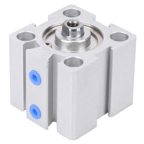 Double Acting Aluminum Air Cylinder 20mm Bore 10mm Stroke with Oil Storage Function for Industrial Automation
