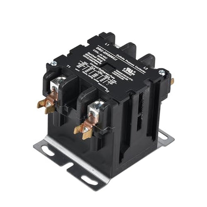Sunlee controls 60 amp 2 Pole contactor 24V coil definite purpose contactor 42EF25AJ equivalent NEMA - size: 2P 60A 24VAC