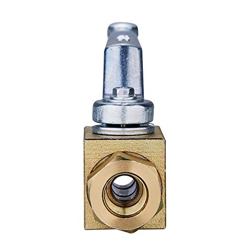 Taixin 1/2'' NPT 5800PSI Hydraulic Ball Valve - Yellow Zinc Chromate Plating - Suitable for Hydraulic & Water Applications - size: 1/2 NPT YE, style: KHB