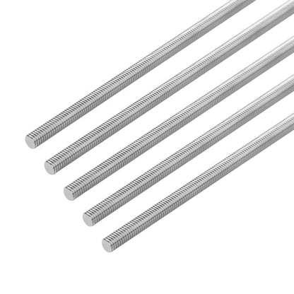 5Pcs Fully Threaded Rod & Studs, M4 x 200mm Long Threaded Screw, 0.7mm Thread Pitch, 304 Stainless Steel Right Hand Thread Bar Studs for Furniture Machinery Assembly - size: M4 x 200mm