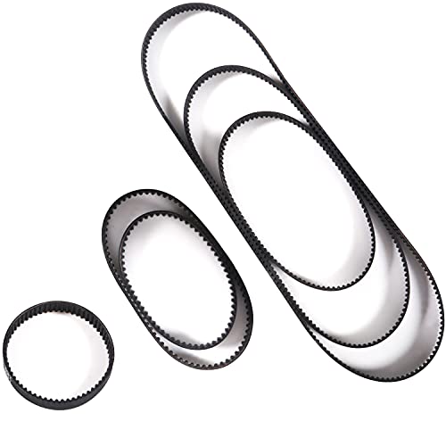6PCS GT2 Timing Belt - 110mm, 158mm, 200mm, 300mm, 400mm, 610mm Width 6mm + 2PCS GT2 Timing Belt Pulley 20 Teeth 5 Bore for 3D Printer, Dishwashers, Packaging Machinery