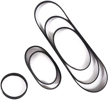 6PCS GT2 Timing Belt - 110mm, 158mm, 200mm, 300mm, 400mm, 610mm Width 6mm + 2PCS GT2 Timing Belt Pulley 20 Teeth 5 Bore for 3D Printer, Dishwashers, Packaging Machinery