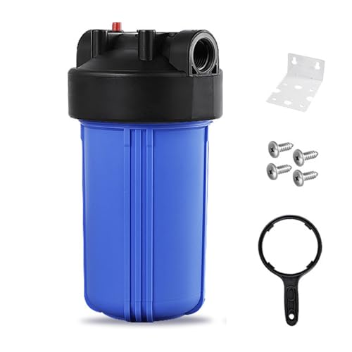 Whole House Water Filter Housing, 10"x4.5" Water Filtration Housing, Sediment Filter System for Well Water with 1" NPT Port, Pressure Release Button