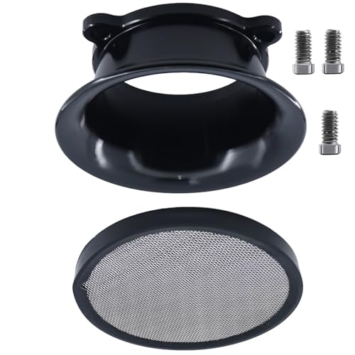 Aluminum Air Filter Velocity Stack for S&S Shorty Super E and G Series Carburetor (BLACK) - color: BLACK