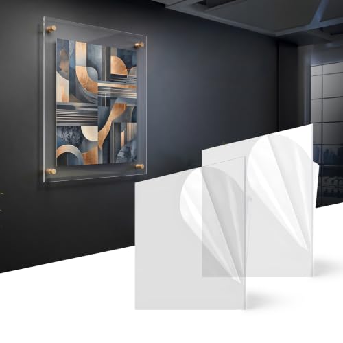 BARNWOODUSA 8" × 24" Plexiglass Sheets - Acrylic Plastic Sheets 2-Pack - size: 8x24