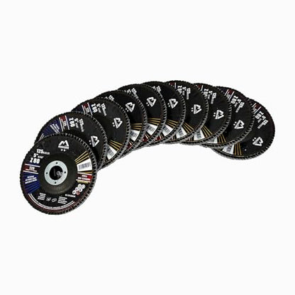 Merryland 10 Pack 80 Grit Flap Disc 5 inch Metal T29 Flap Wheel - style: Z80 10PCS